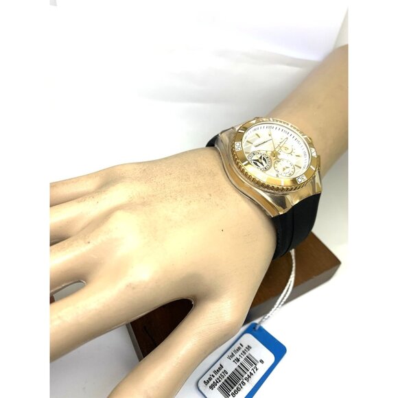Technomarine Women\'s Watch TM-118136 Quartz Silver Dial Black Rubber Strap 40mm main image 6